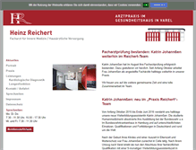 Tablet Screenshot of praxis-reichert.com
